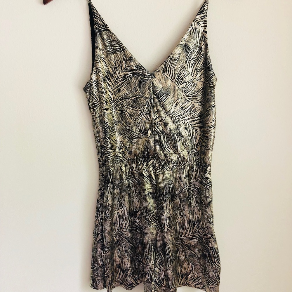 Topshop metallic romper